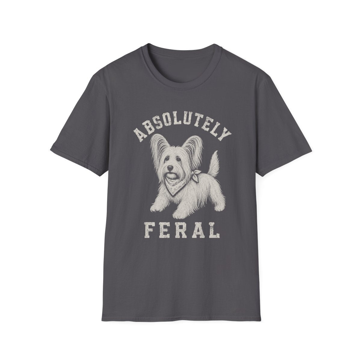 Bandana Skye Terrier Tee - Charcoal