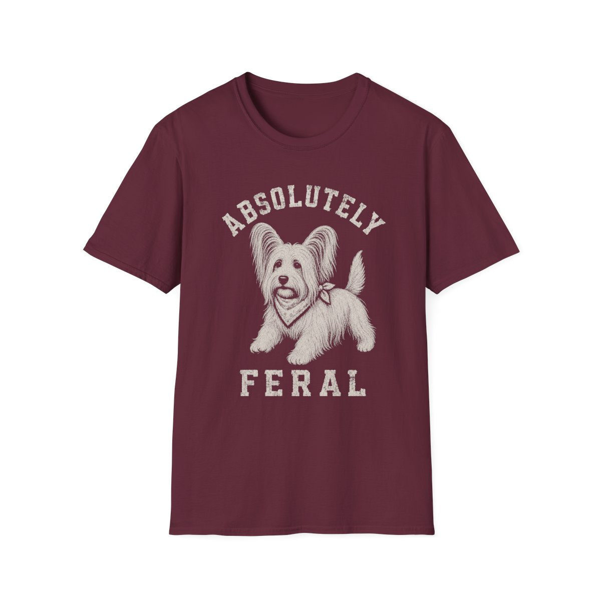 Bandana Skye Terrier Tee - Maroon