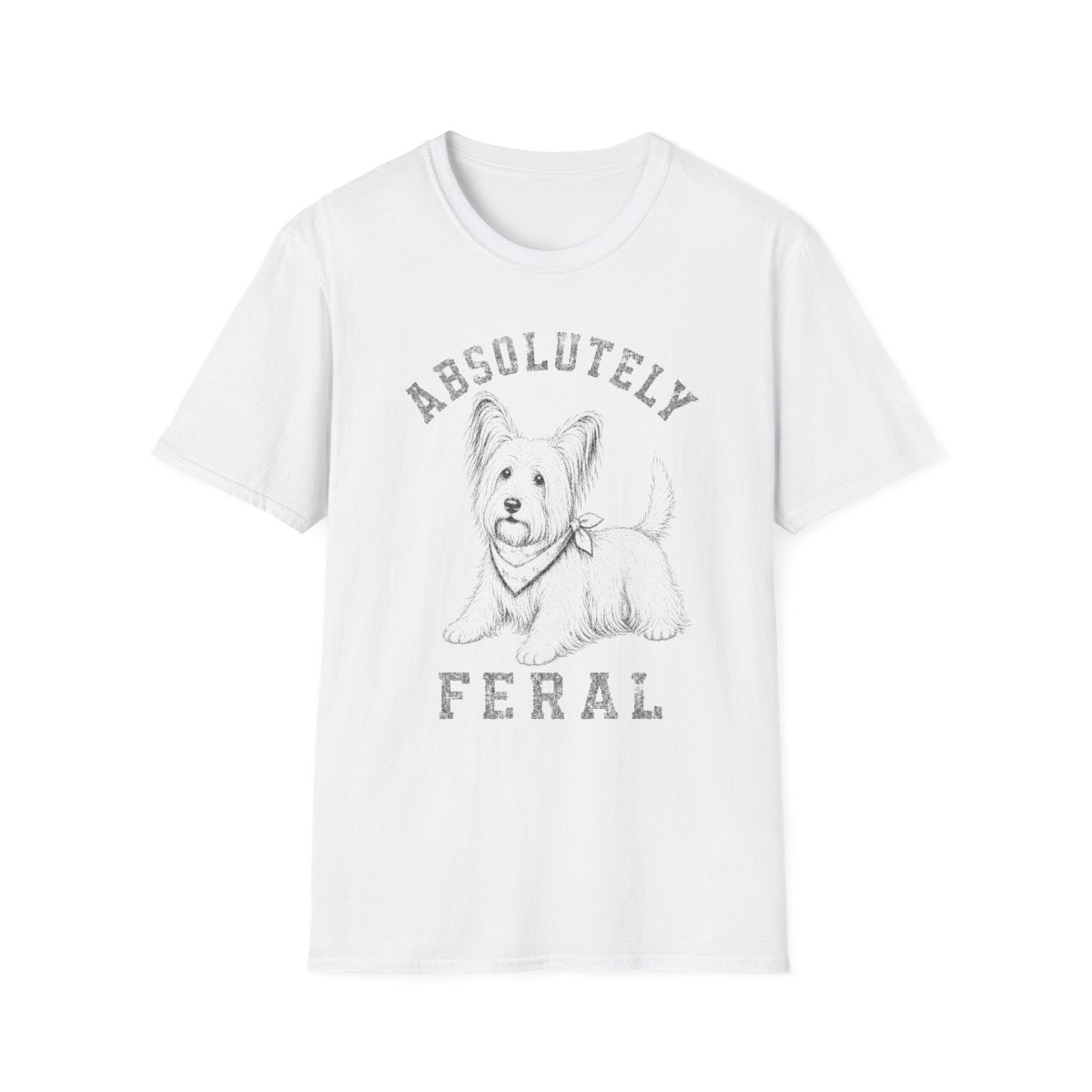 Bandana Skye Terrier Tee - White