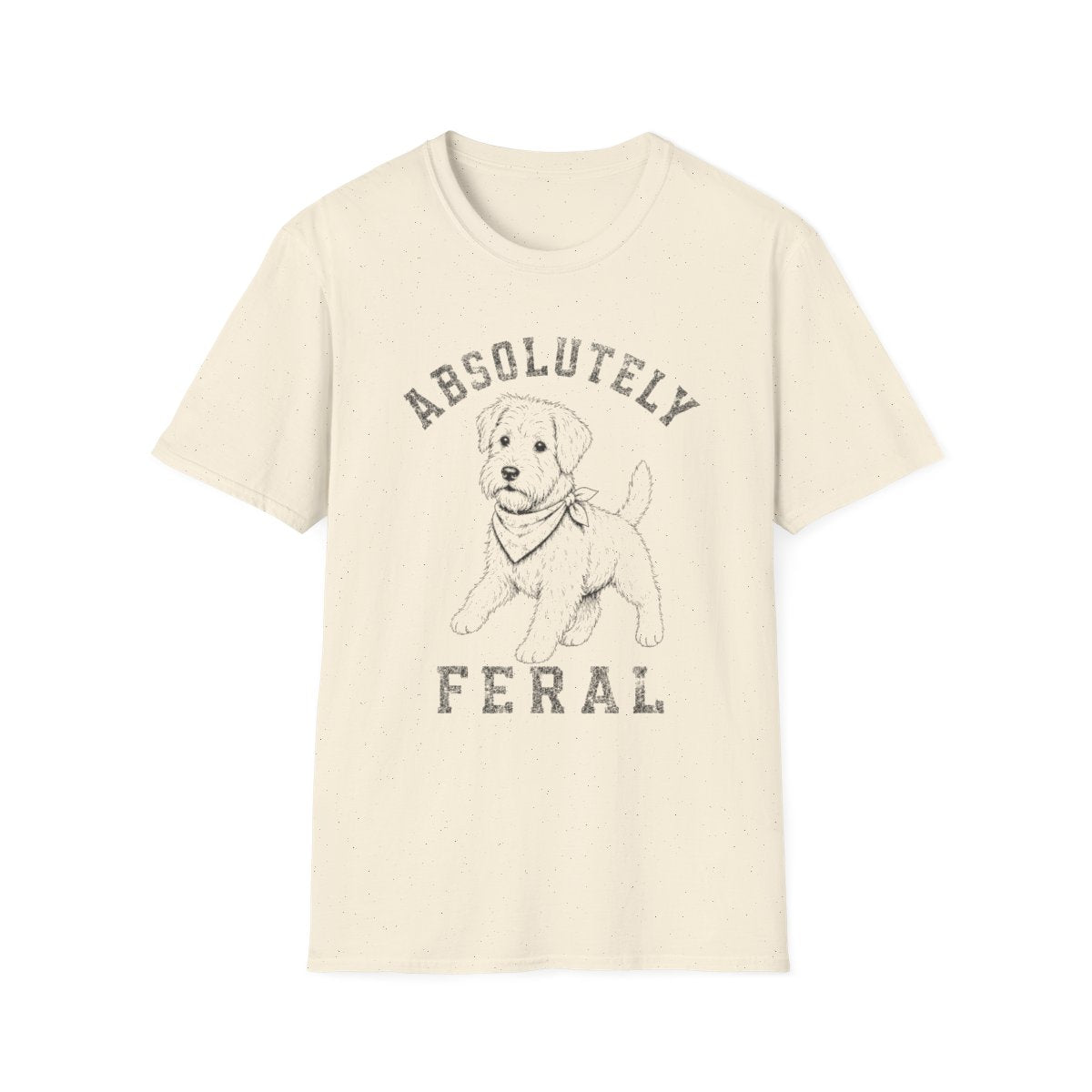 Bandana Soft Coated Wheaten Terrier Tee - Natural