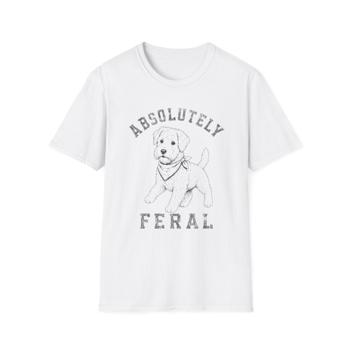 Bandana Soft Coated Wheaten Terrier Tee - White