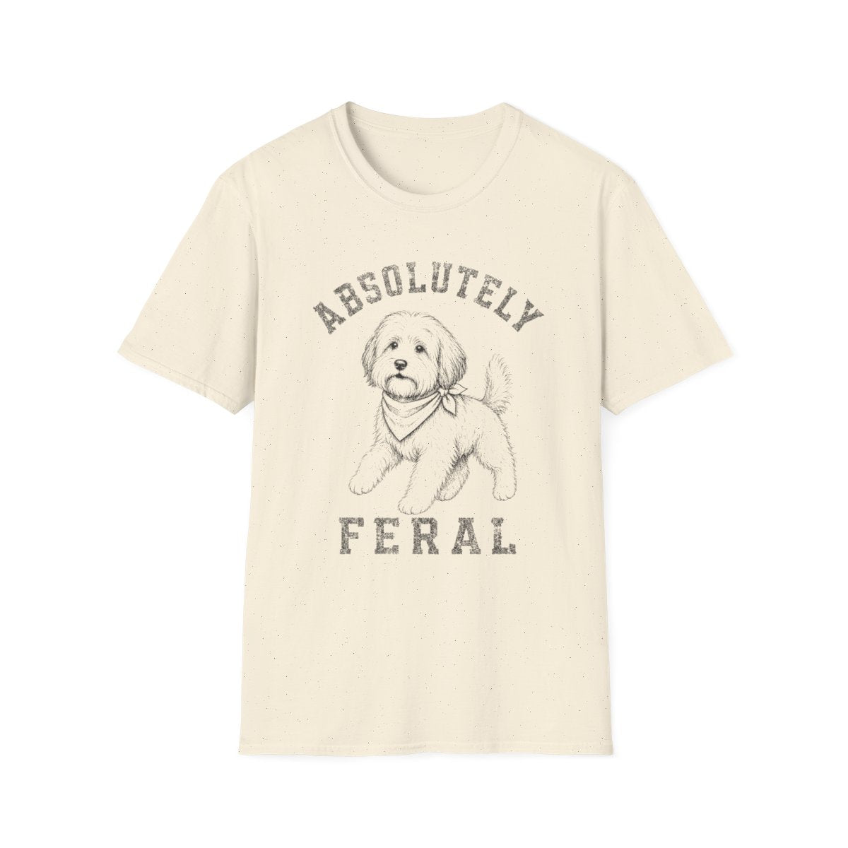 Bandana Tibetan Terrier Tee - Natural