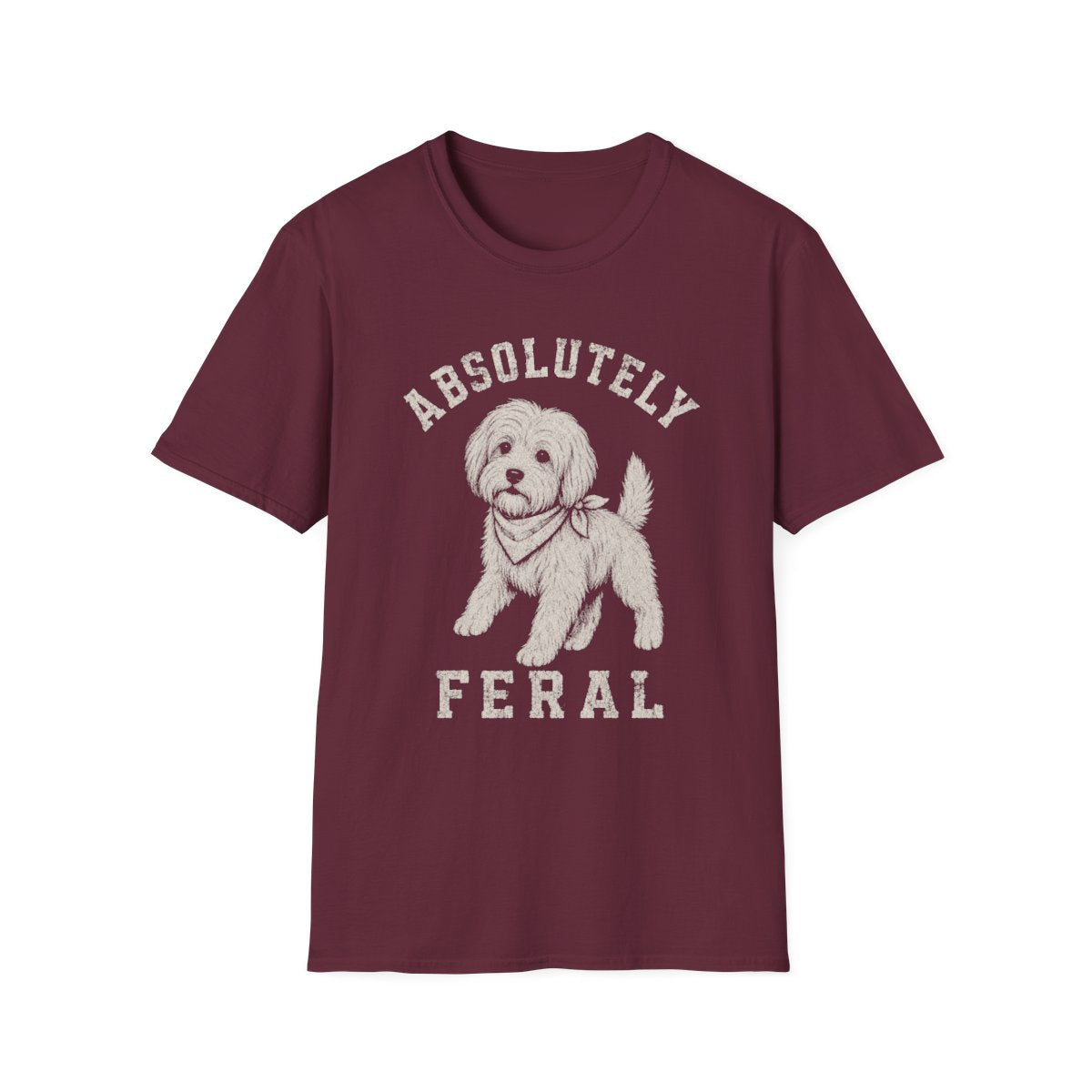 Bandana Tibetan Terrier Tee - Maroon