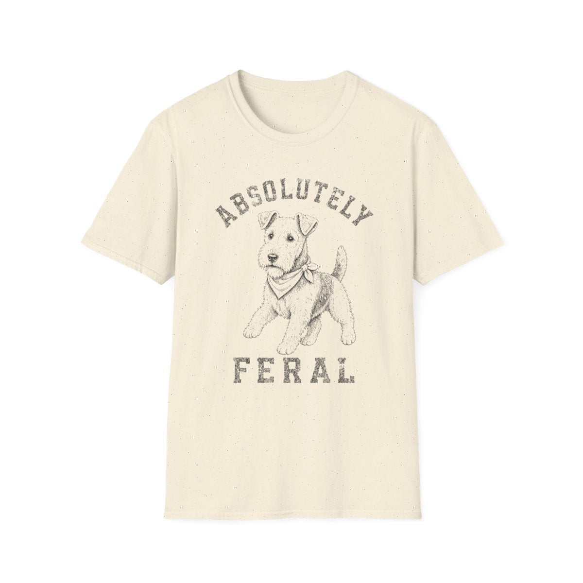 Bandana Welsh Terrier Tee - Natural