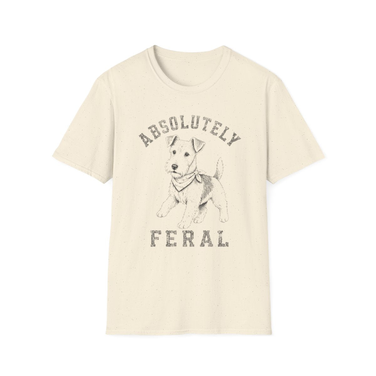 Bandana Wire Fox Terrier Tee - Natural
