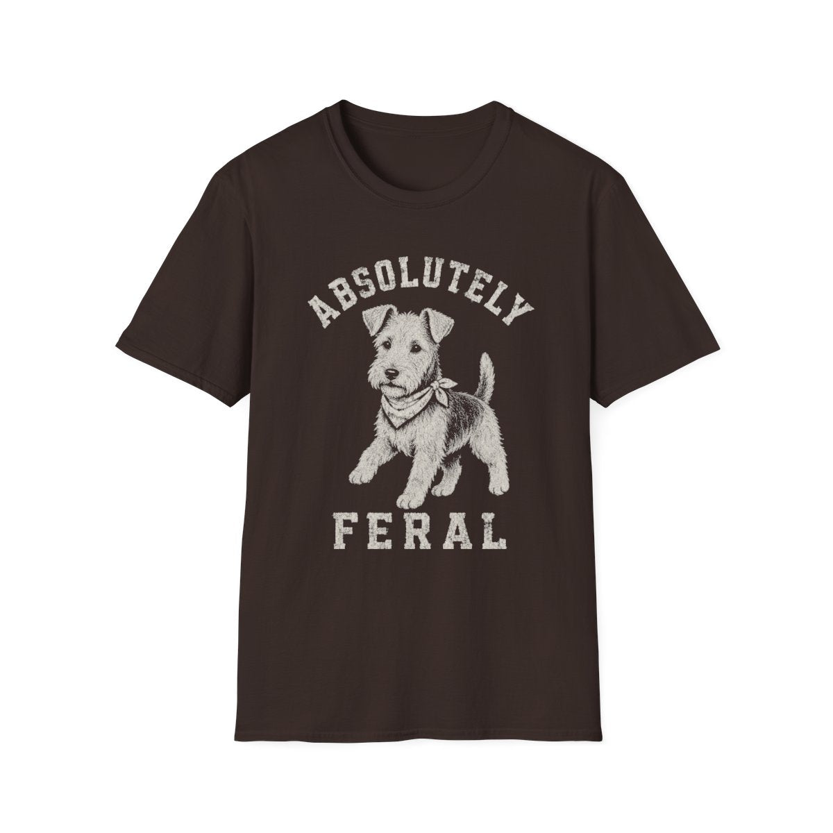 Bandana Yorkshire Terrier Tee - Dark Chocolate