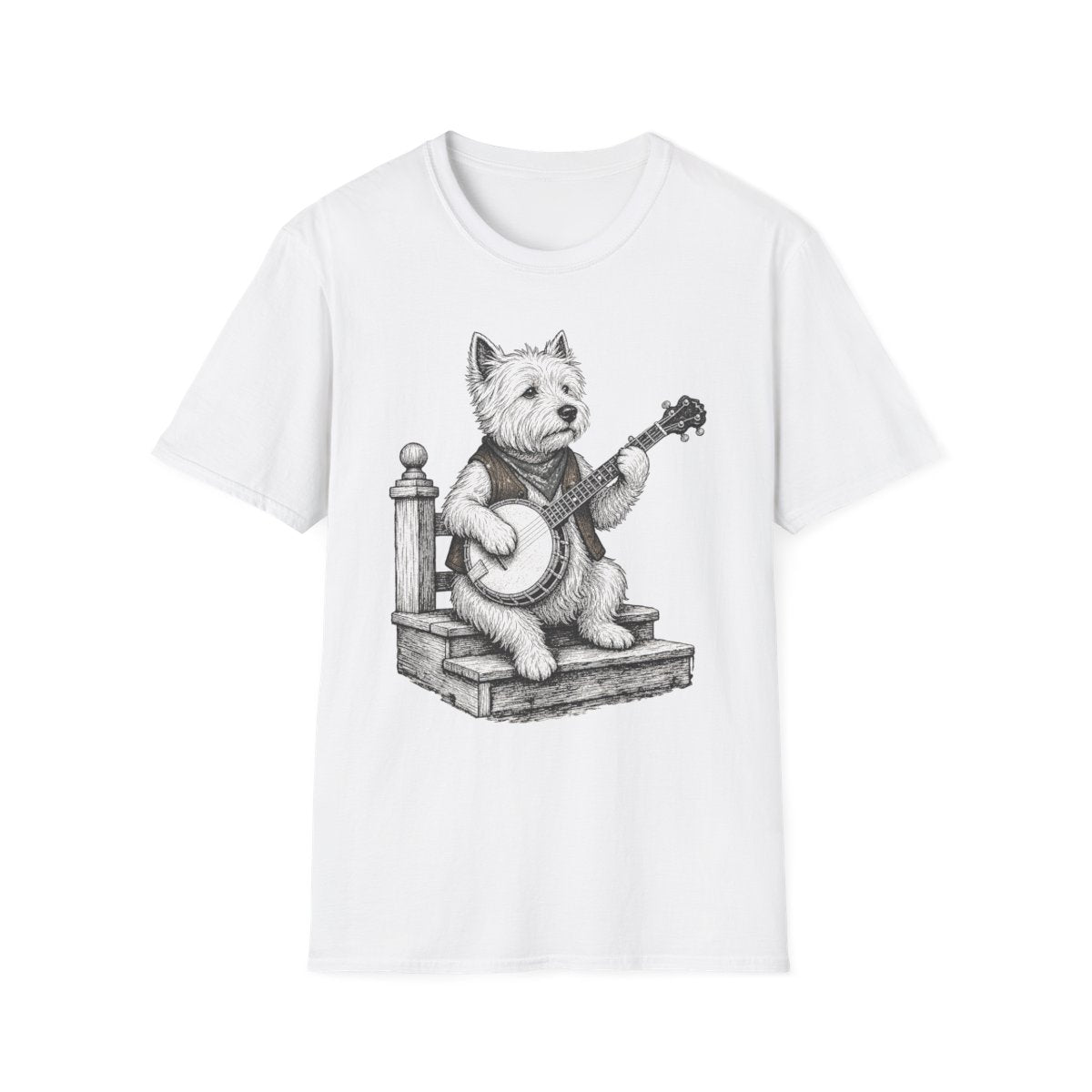 Banjo Westie Tee - White