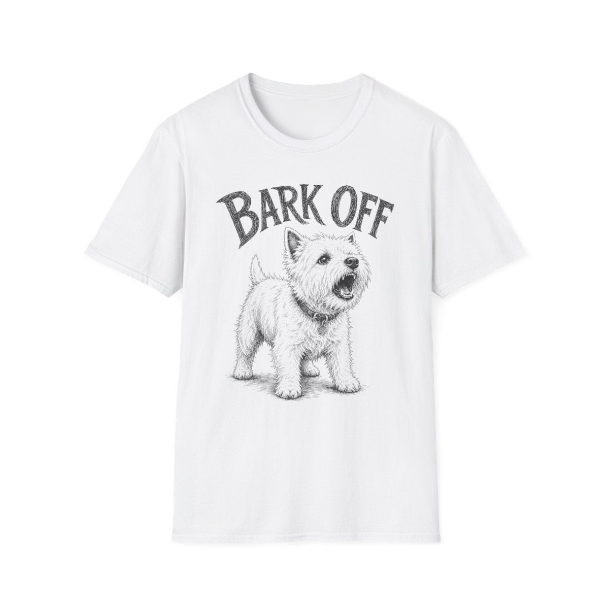 Bark Off Westie Tee - White