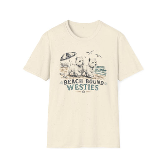 Beach Bound Westies Tee - Natural