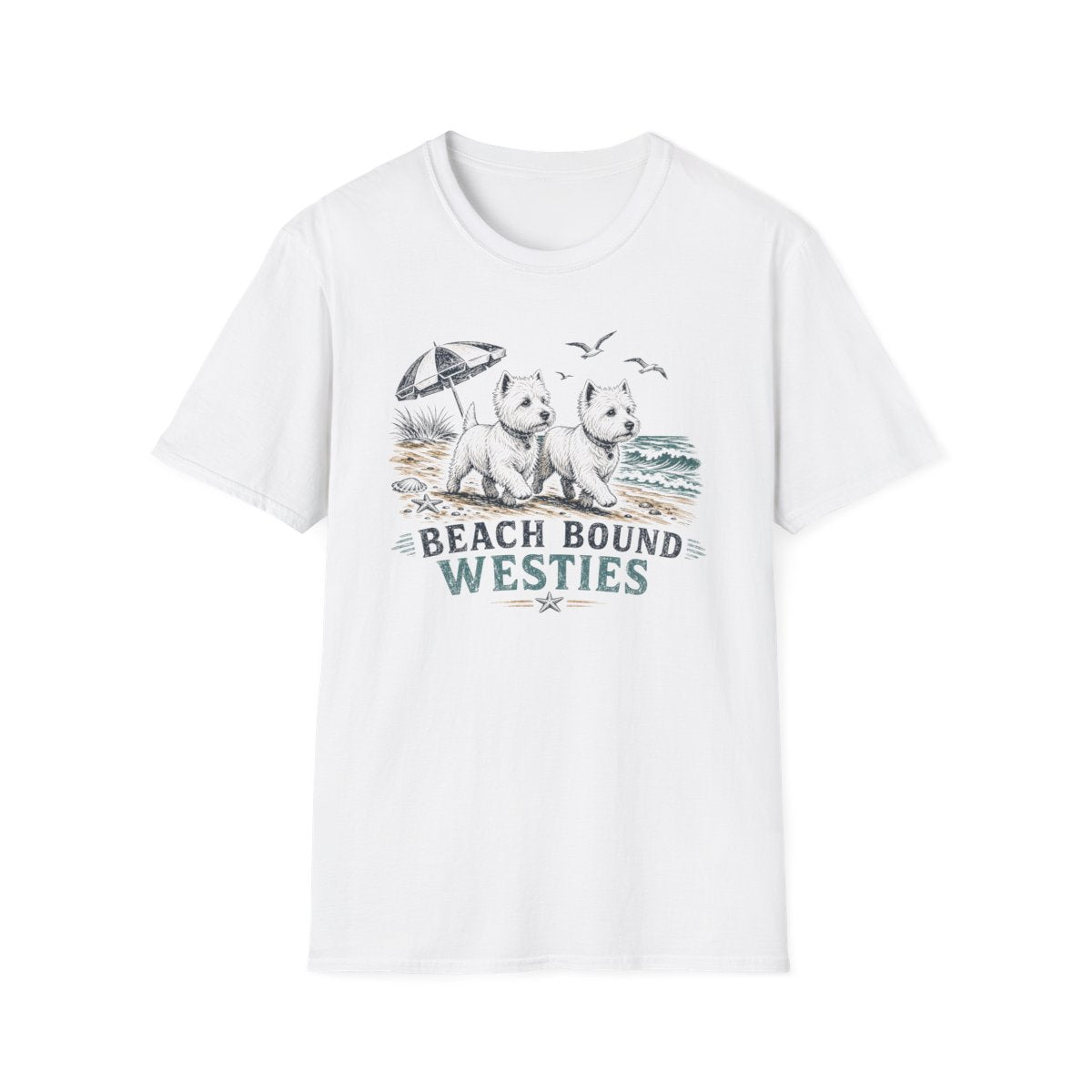 Beach Bound Westies Tee - White