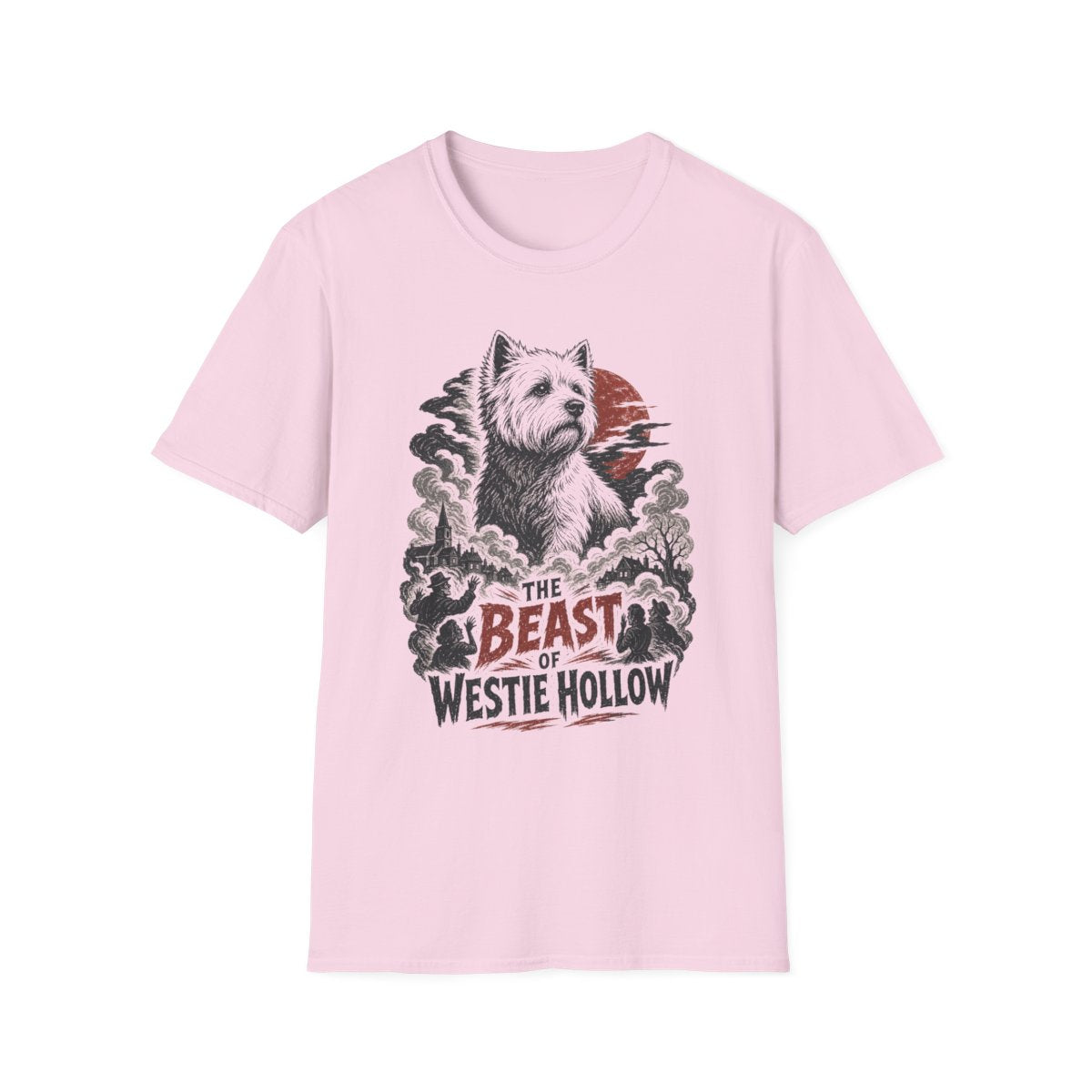 Beast Of Westie Hollow Tee - Light Pink