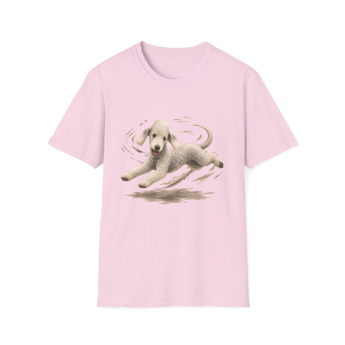 Bedlington Terrier Certified Zoomies Champion Tee - Light Pink