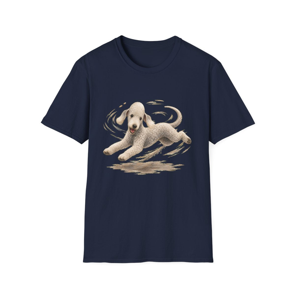 Bedlington Terrier Certified Zoomies Champion Tee - Navy