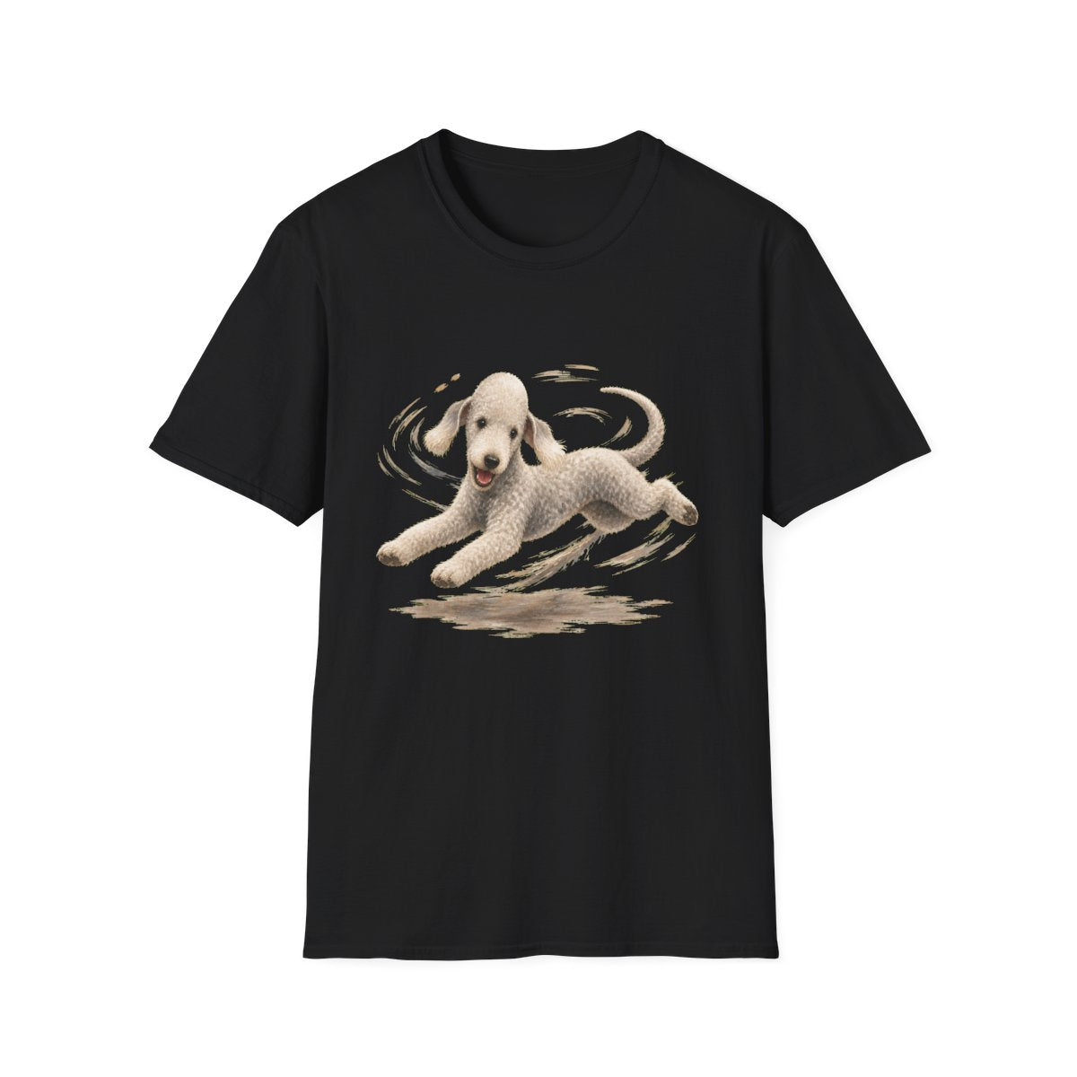 Bedlington Terrier Certified Zoomies Champion Tee - Black