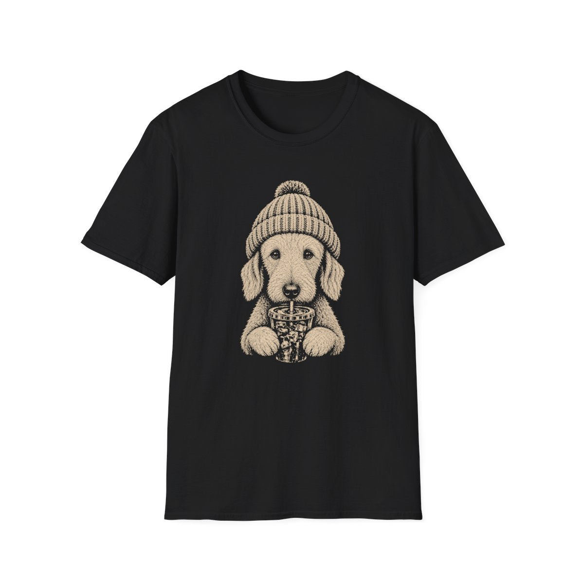 Bedlington Terrier Cold Brew Tee - Black