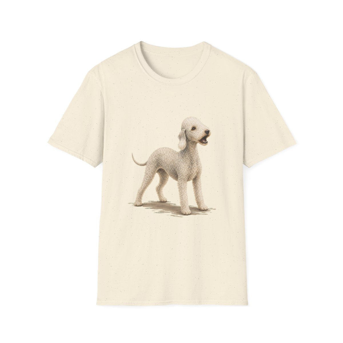 Bedlington Terrier Head Of Security Tee - Natural