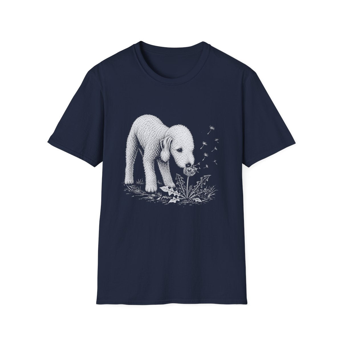 Bedlington Terrier Make A Wish Tee - Navy