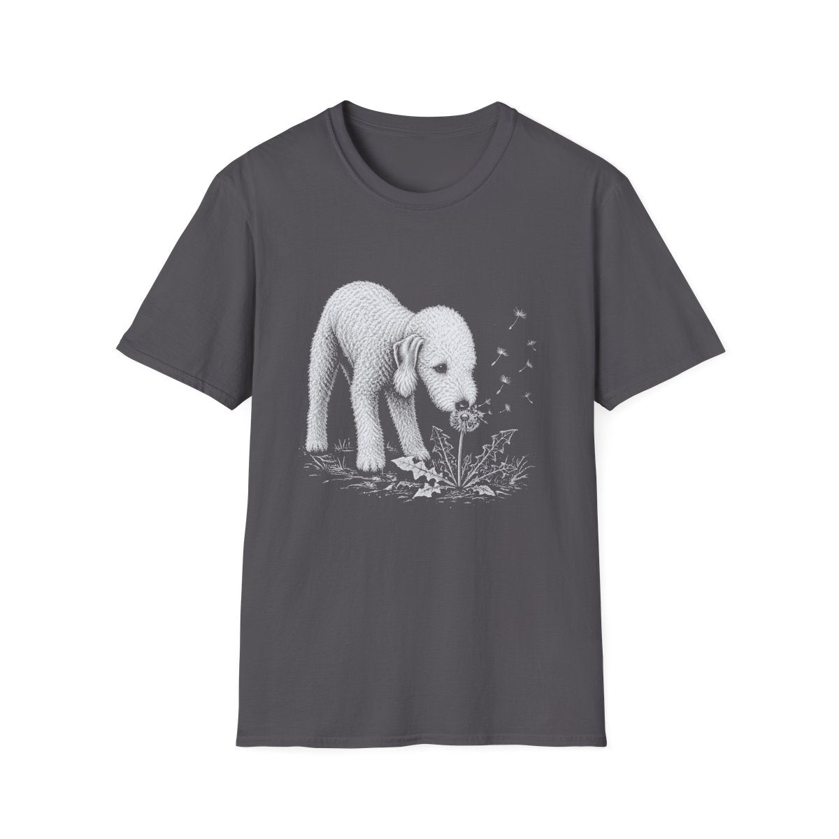 Bedlington Terrier Make A Wish Tee - Charcoal