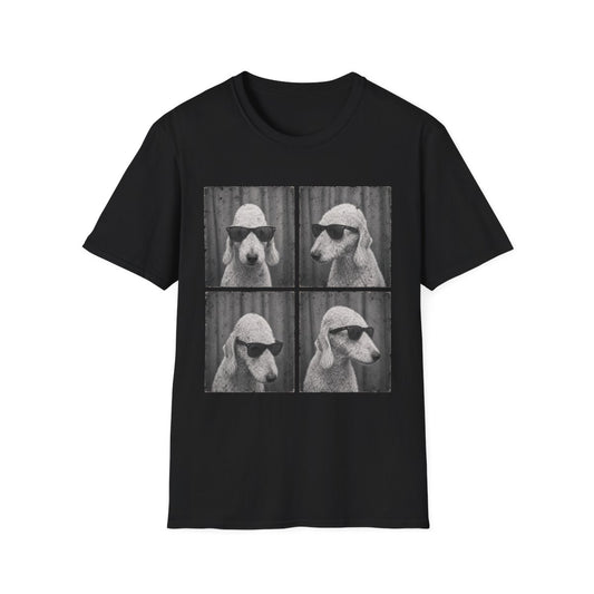 Bedlington Terrier Photo Booth Tee - Black