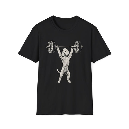 Bedlington Terrier Powerlifting Tee - Black