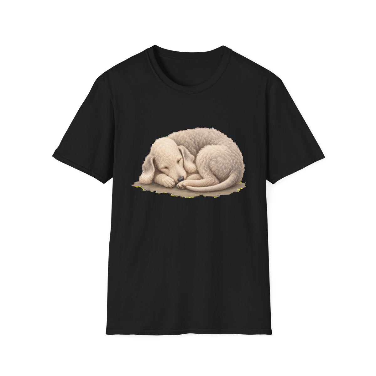 Bedlington Terrier Rest At Last Tee - Black