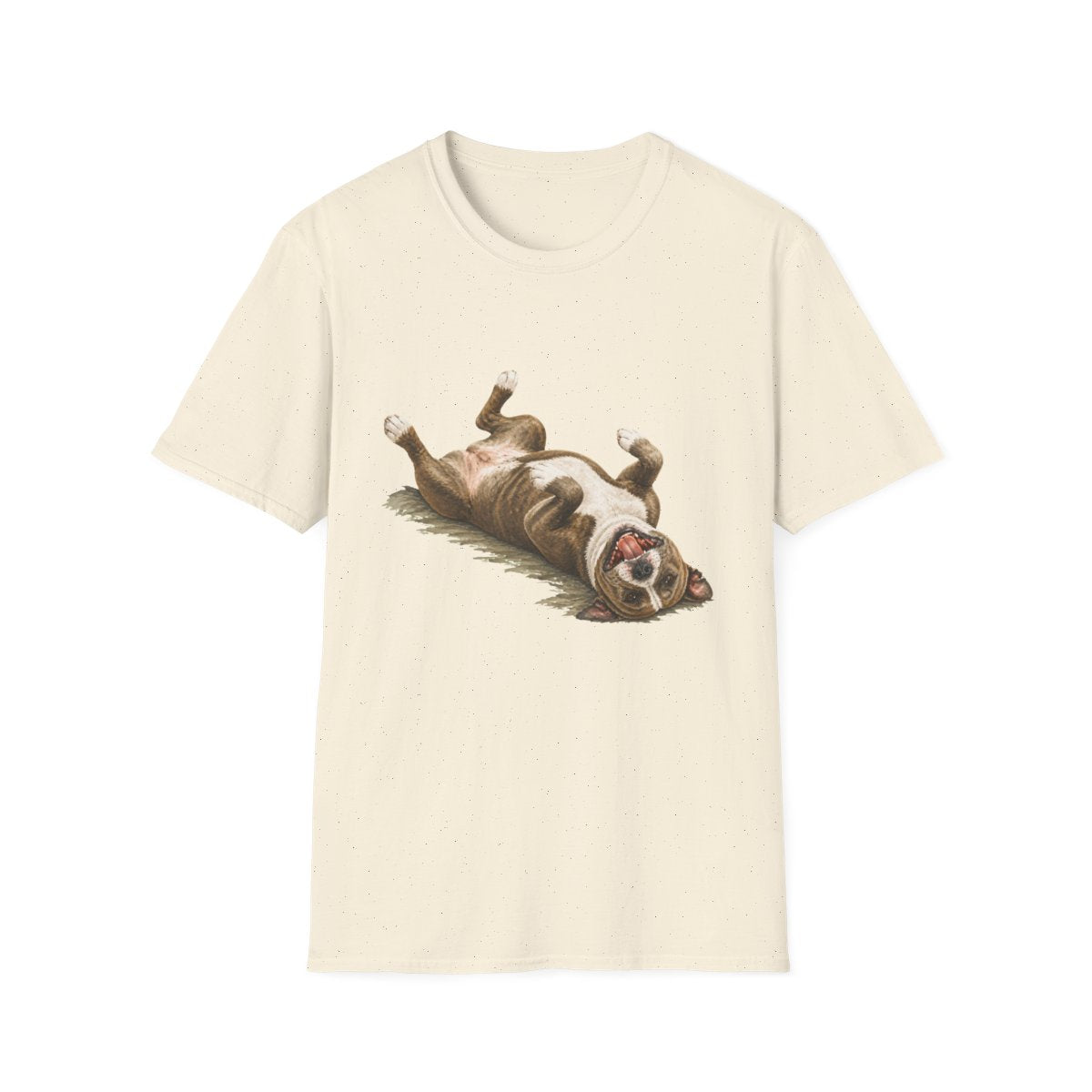 Belly Rubs American Staffordshire Terrier Tee - Natural