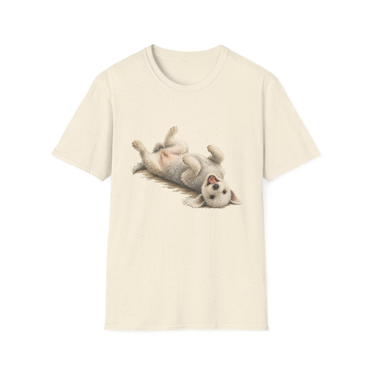 Belly Rubs Bedlington Terrier Tee - Natural