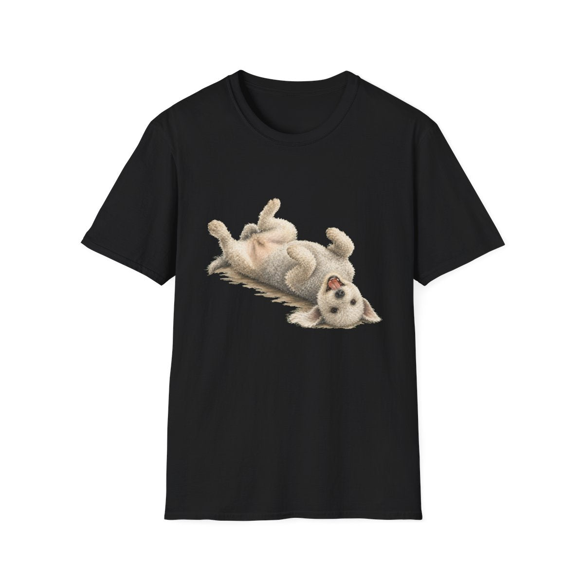 Belly Rubs Bedlington Terrier Tee - Black