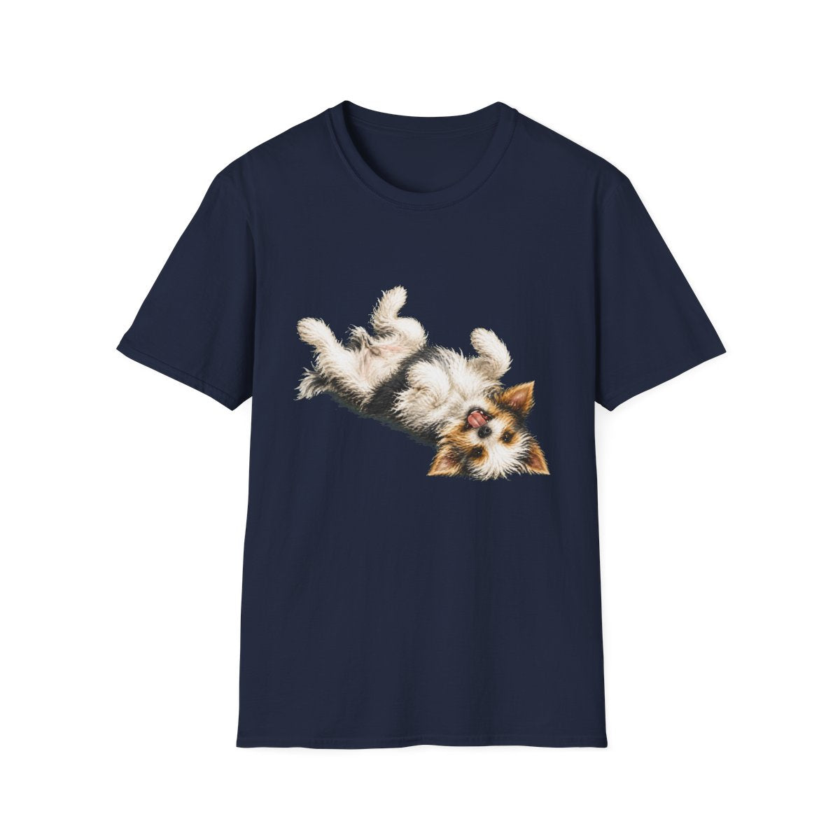 Belly Rubs Biewer Terrier Tee - Navy
