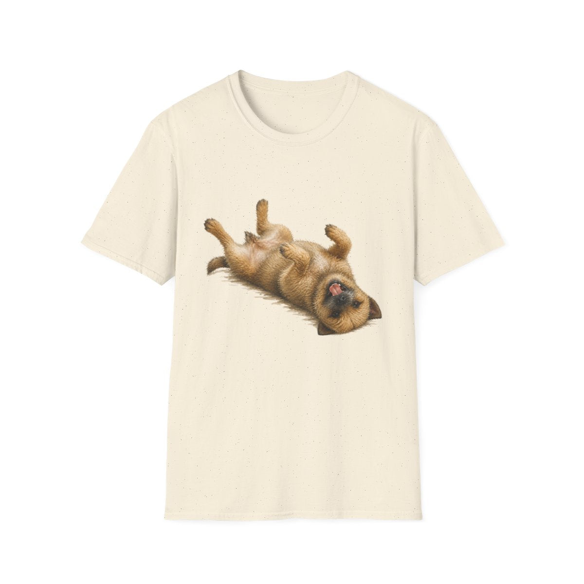 Belly Rubs Border Terrier Tee - Natural