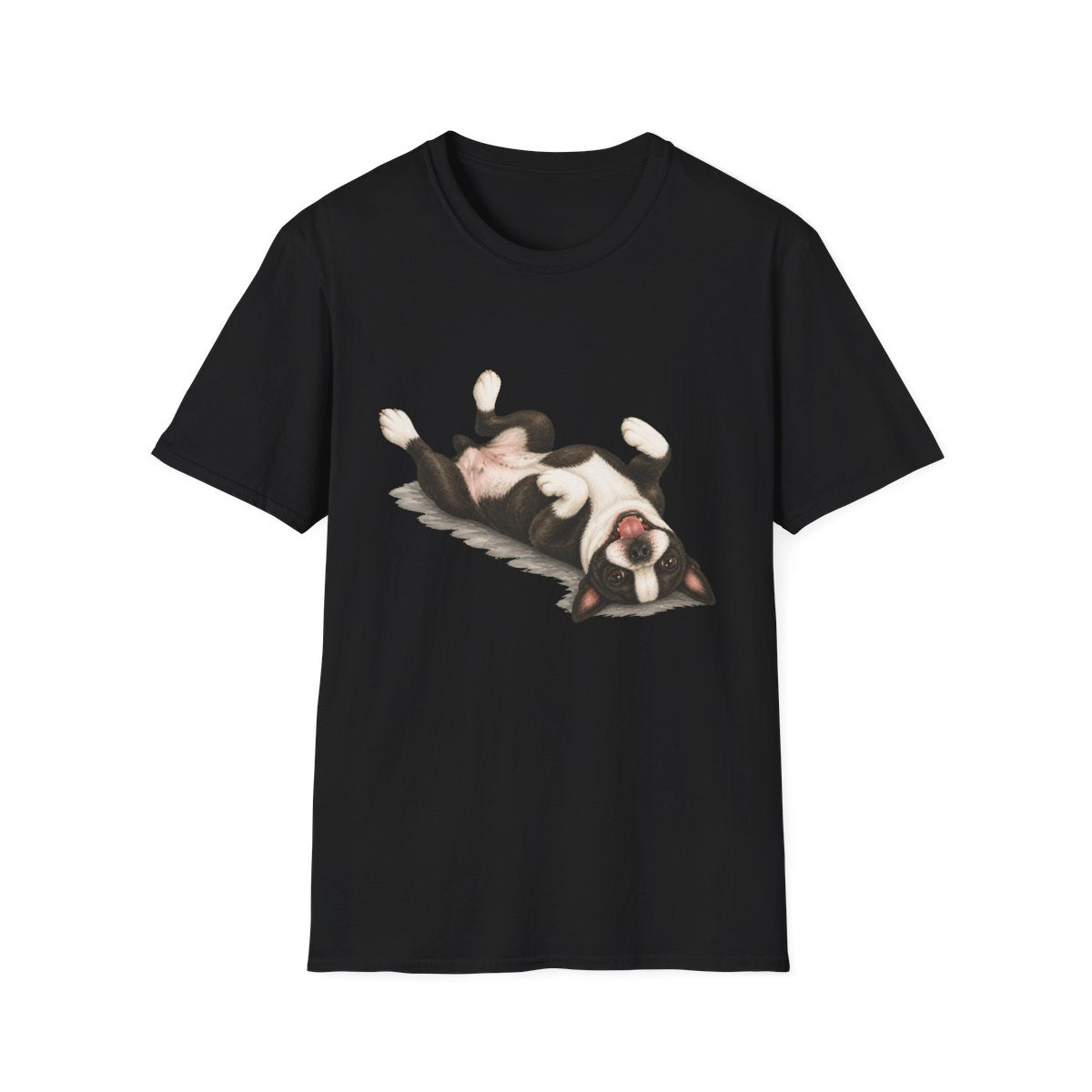 Belly Rubs Boston Terrier Tee - Black