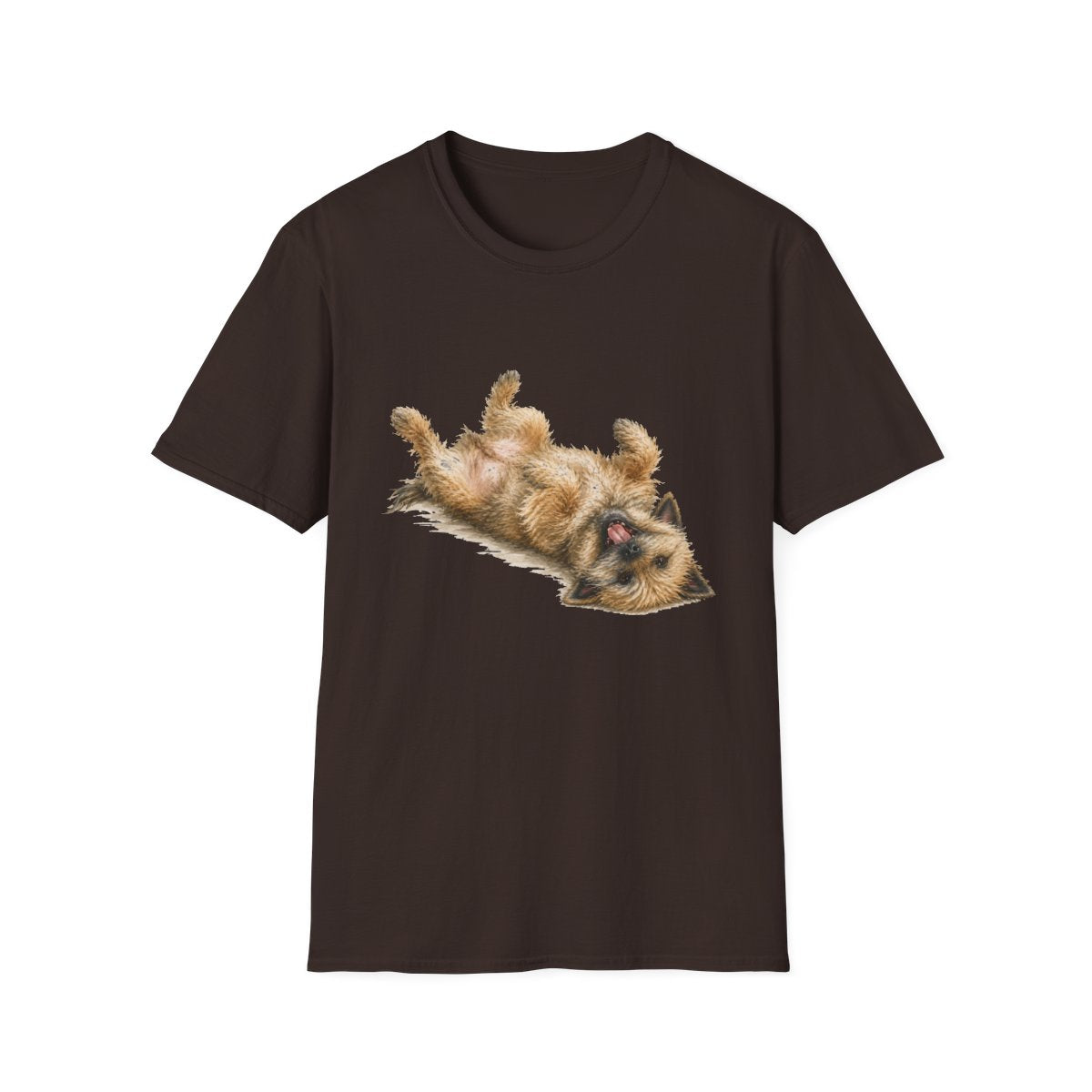 Belly Rubs Cairn Terrier Tee - Dark Chocolate