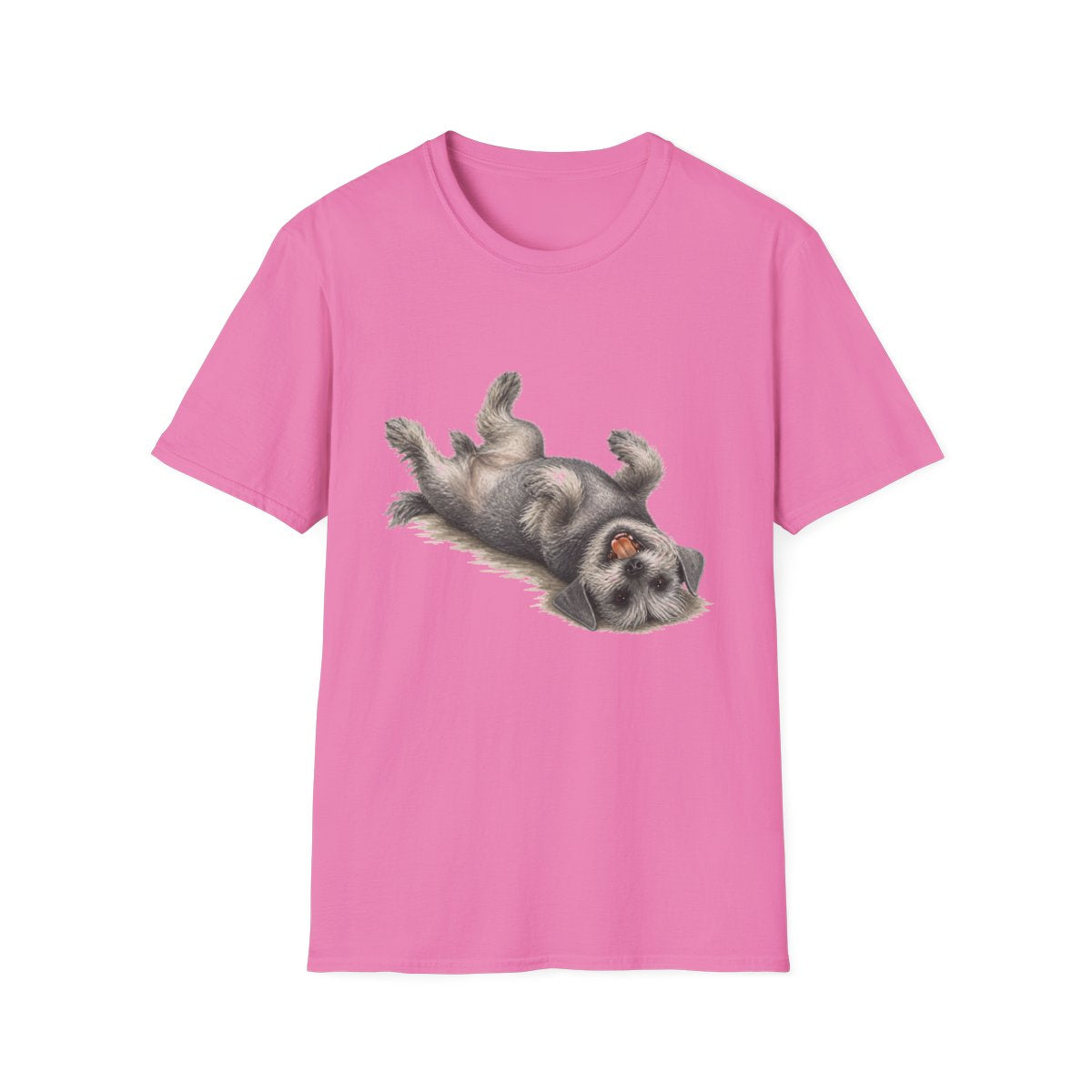 Belly Rubs Cesky Terrier Tee - Azalea