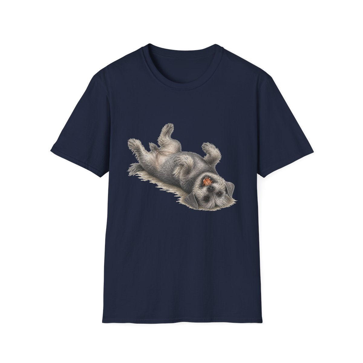 Belly Rubs Cesky Terrier Tee - Navy