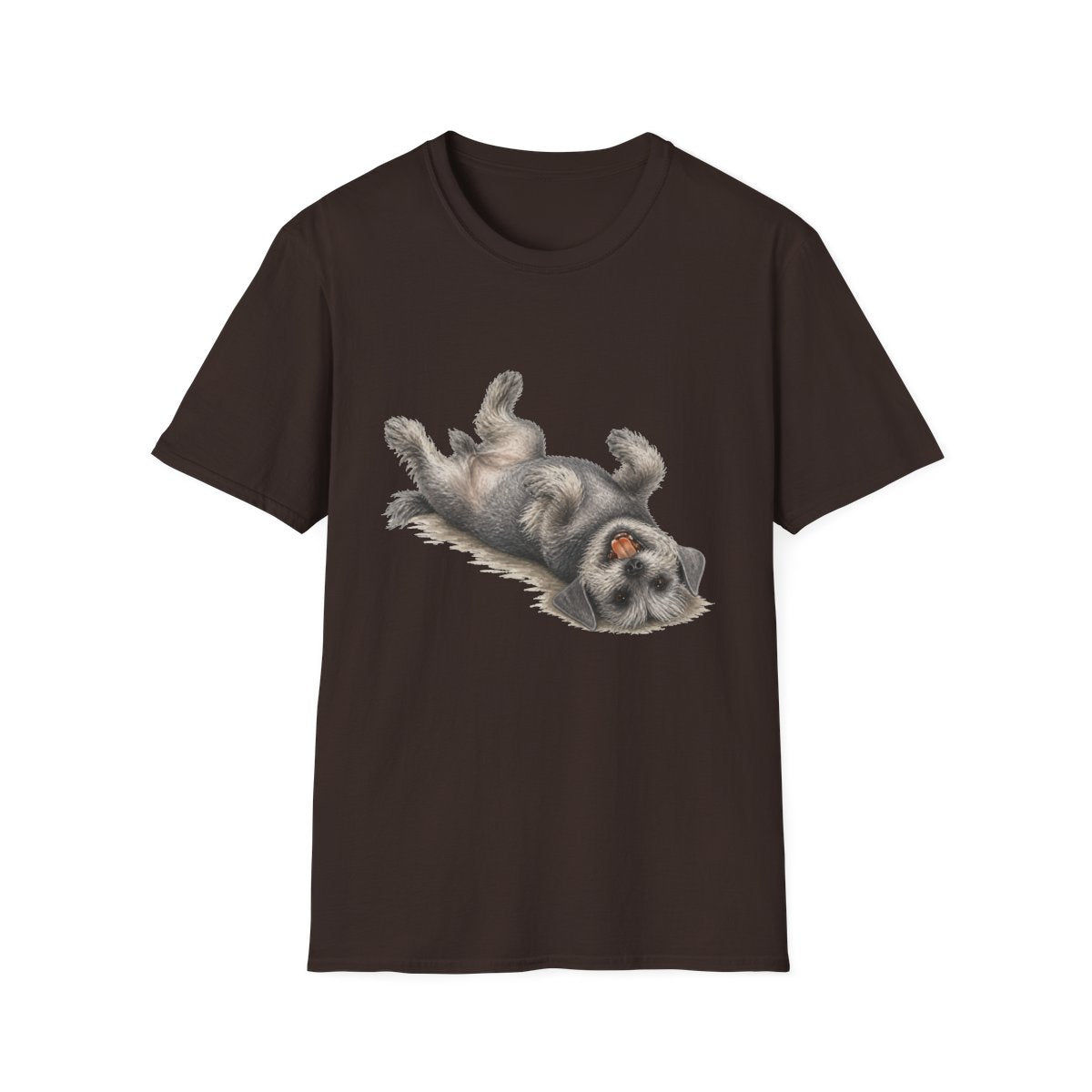 Belly Rubs Cesky Terrier Tee - Dark Chocolate