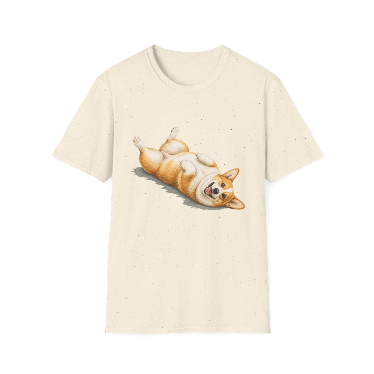 Belly Rubs Corgi Tee - Natural
