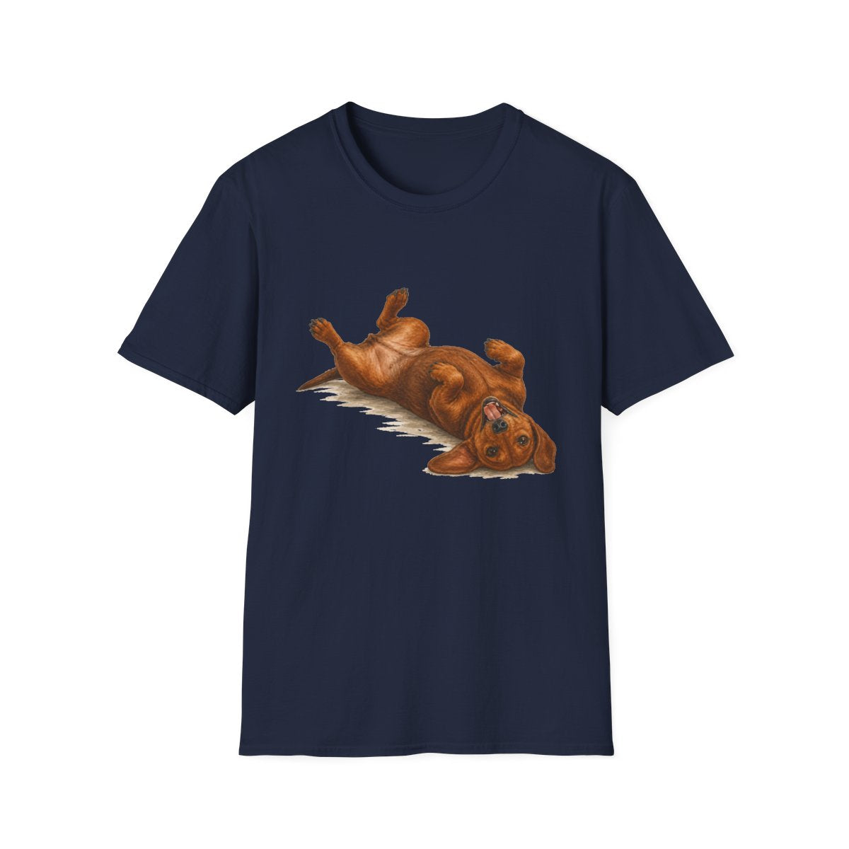 Belly Rubs Dachshund Tee - Navy
