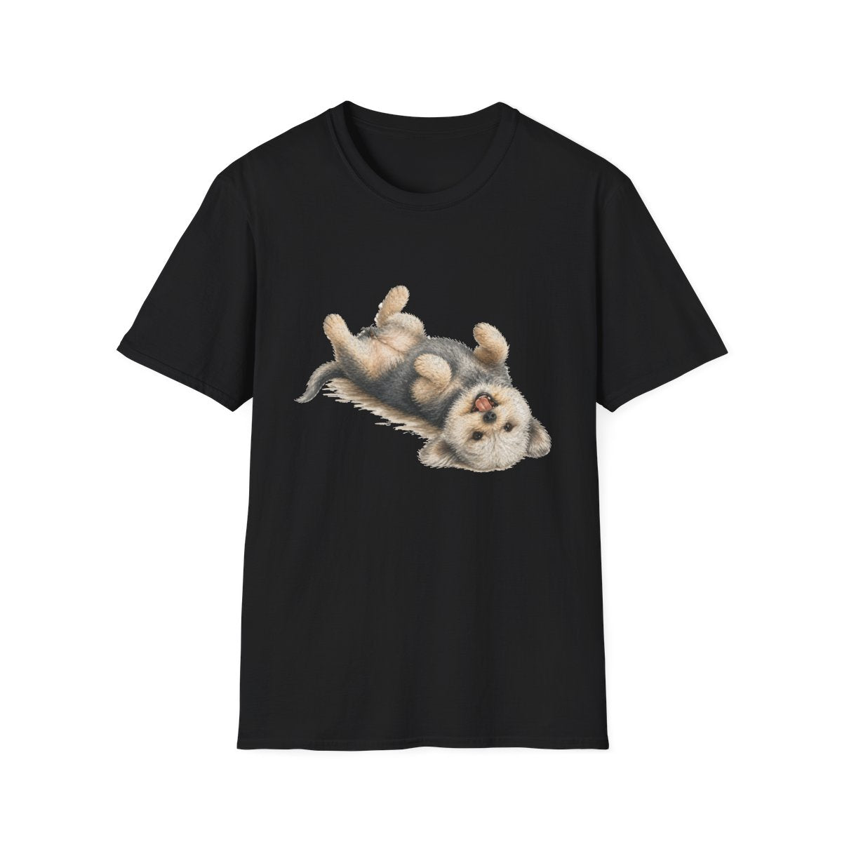 Belly Rubs Dandie Dinmont Terrier Tee - Black