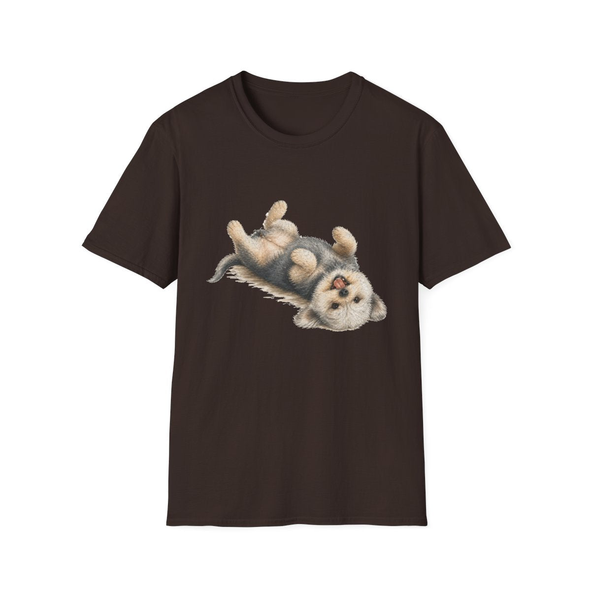 Belly Rubs Dandie Dinmont Terrier Tee - Dark Chocolate