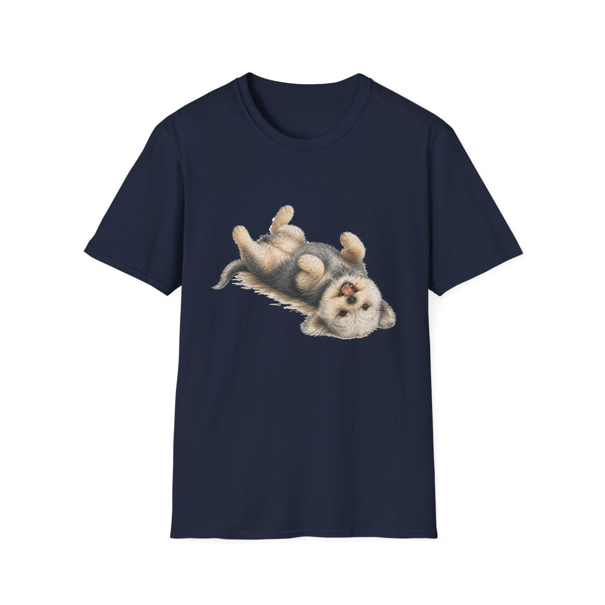 Belly Rubs Dandie Dinmont Terrier Tee - Navy