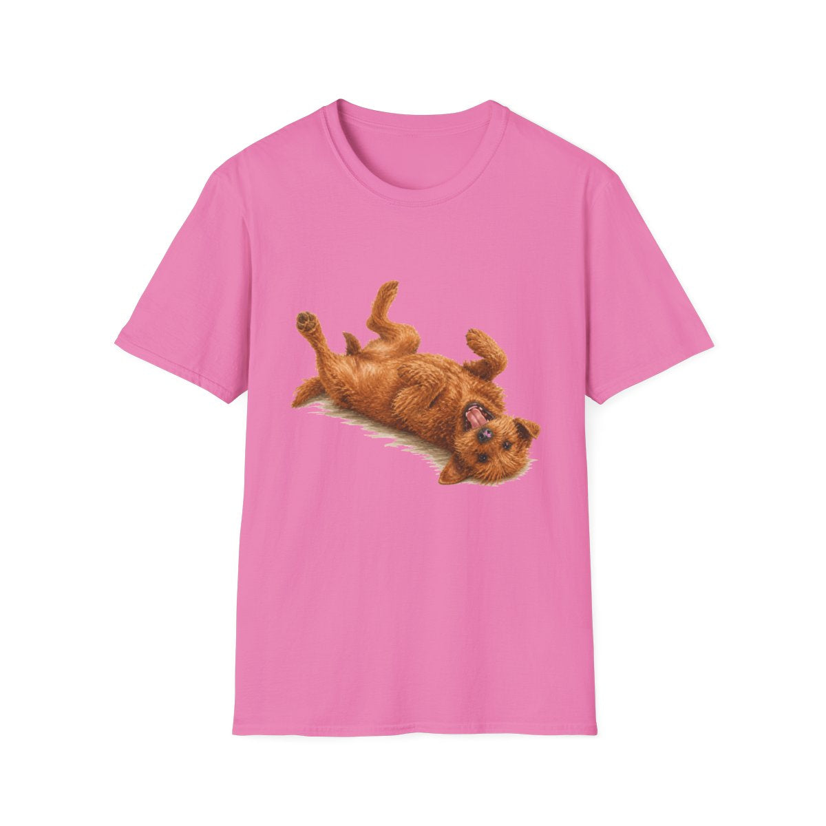 Belly Rubs Irish Terrier Tee - Azalea