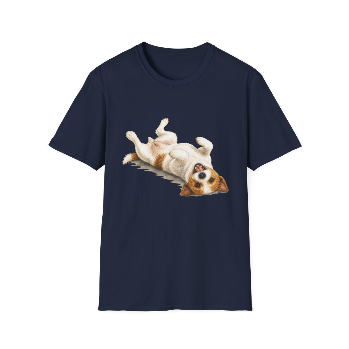 Belly Rubs Jack Russell Terrier Tee - Navy