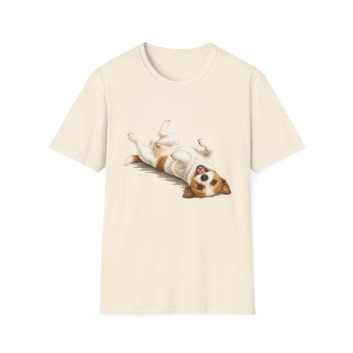 Belly Rubs Jack Russell Terrier Tee - Natural