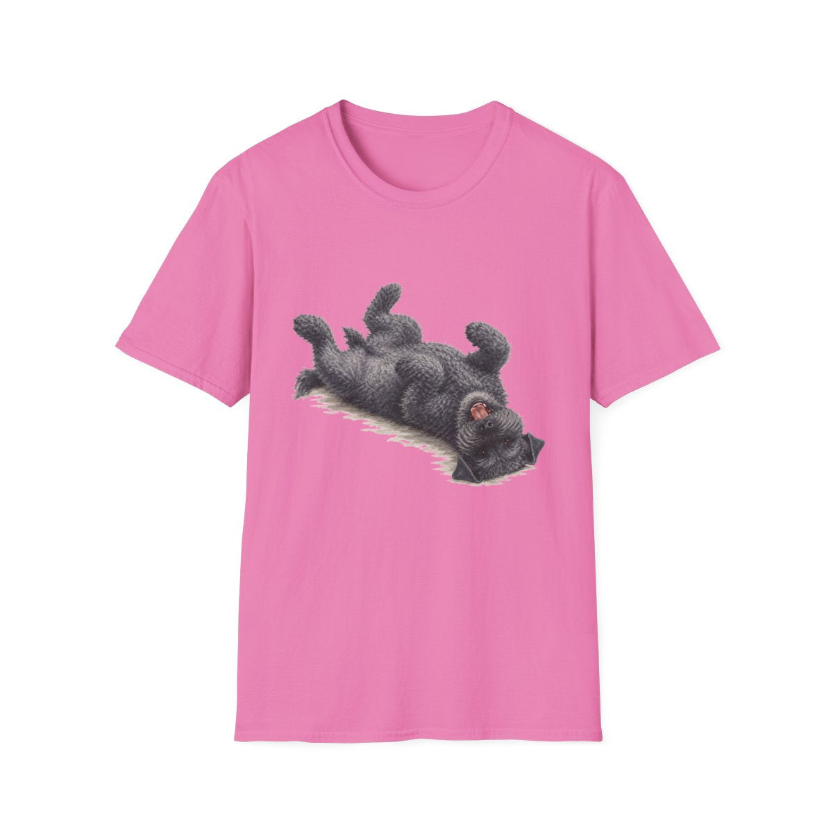 Belly Rubs Kerry Blue Terrier Tee - Azalea