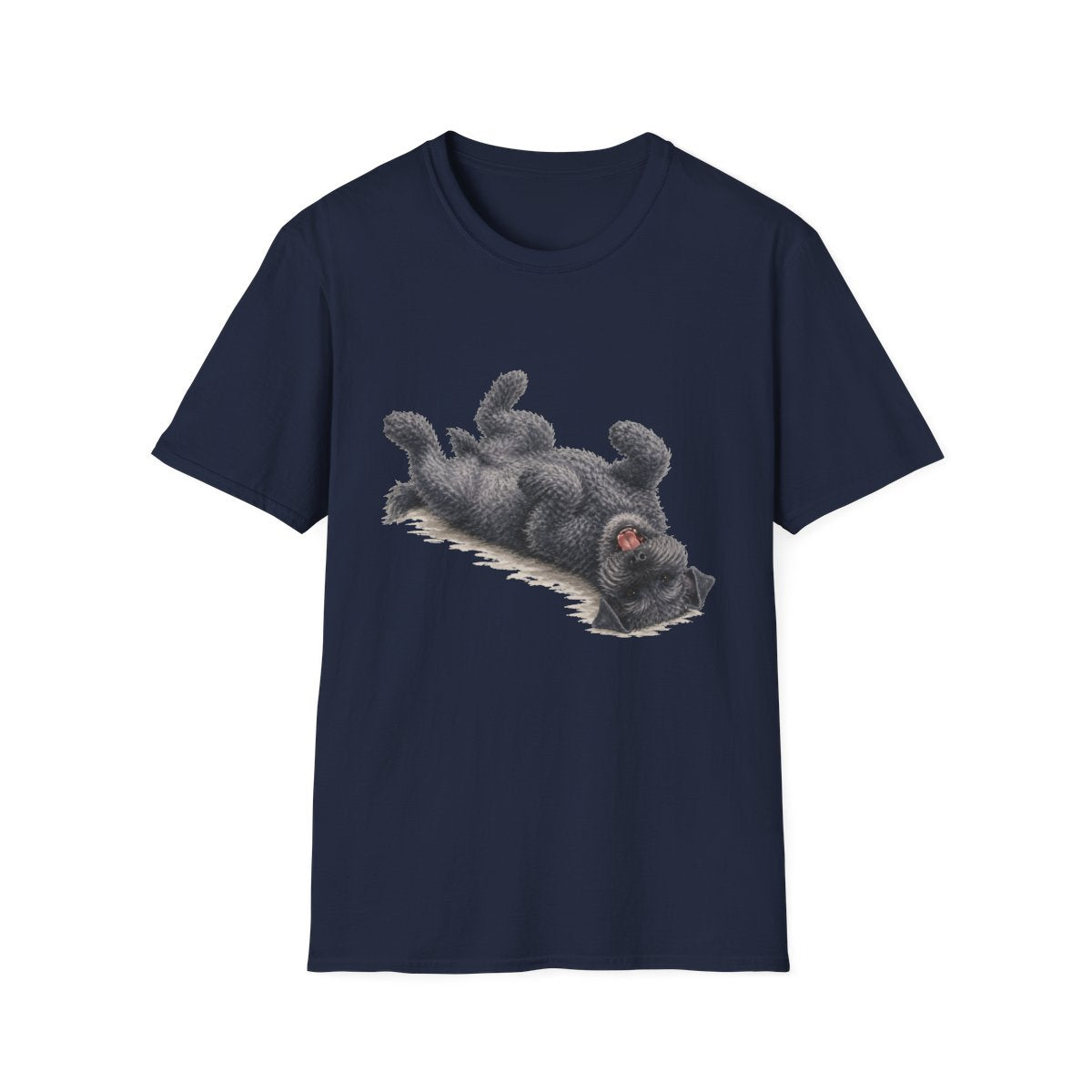 Belly Rubs Kerry Blue Terrier Tee - Navy