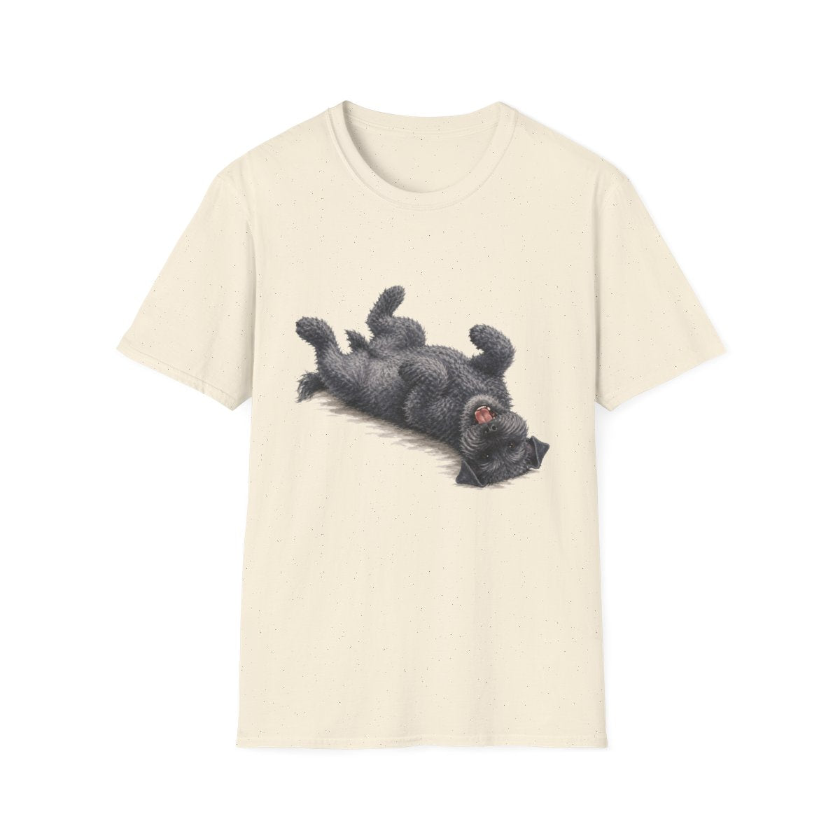 Belly Rubs Kerry Blue Terrier Tee - Natural