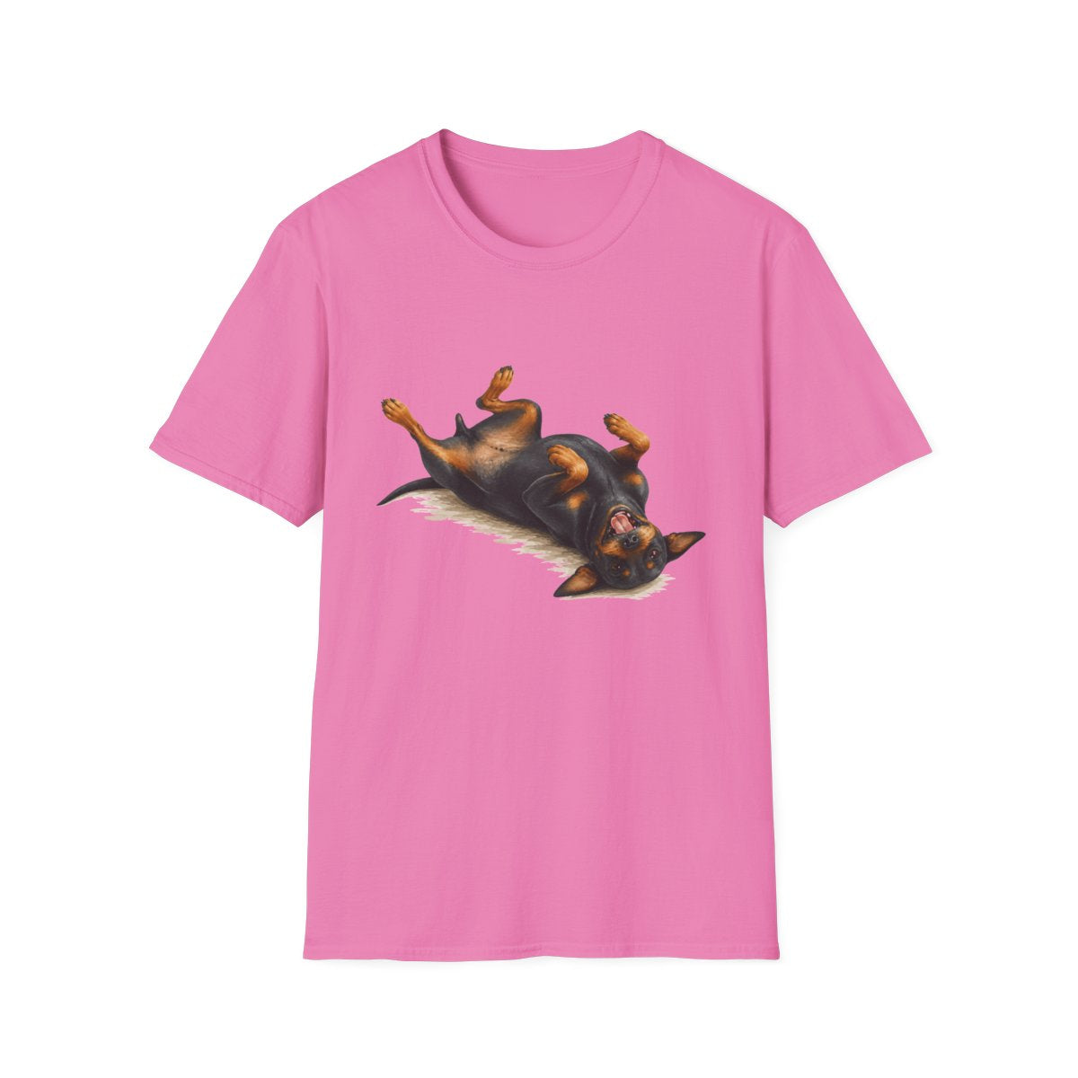 Belly Rubs Manchester Terrier Tee - Azalea