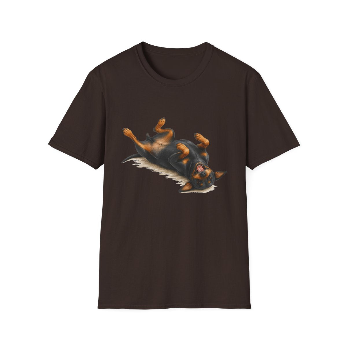 Belly Rubs Manchester Terrier Tee - Dark Chocolate