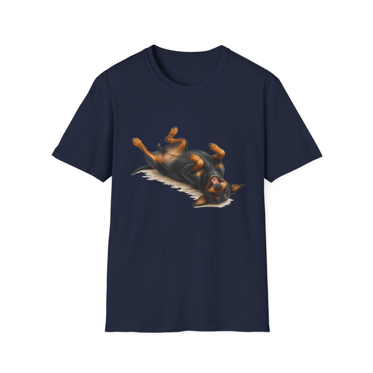 Belly Rubs Manchester Terrier Tee - Navy