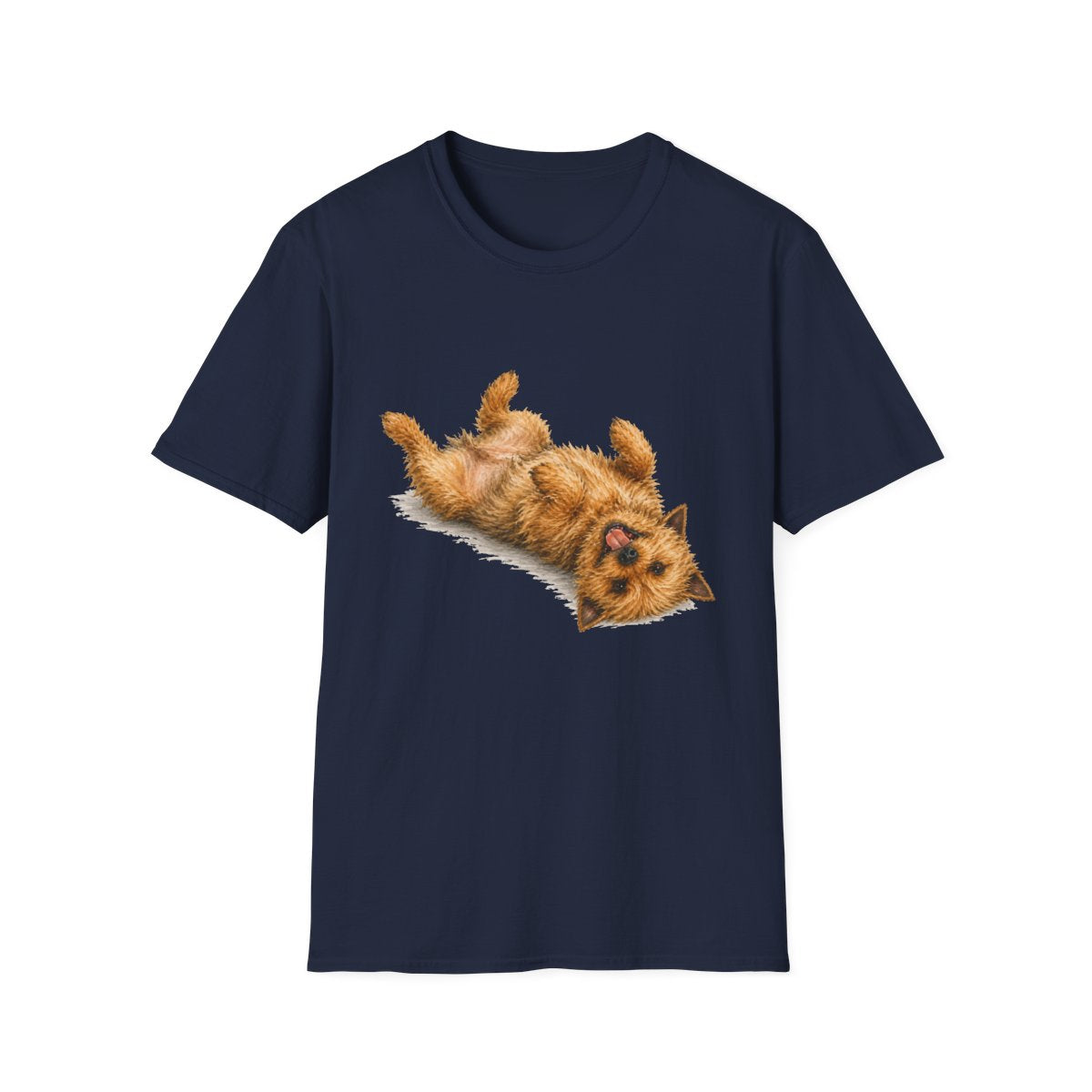 Belly Rubs Norwich Terrier Tee - Navy